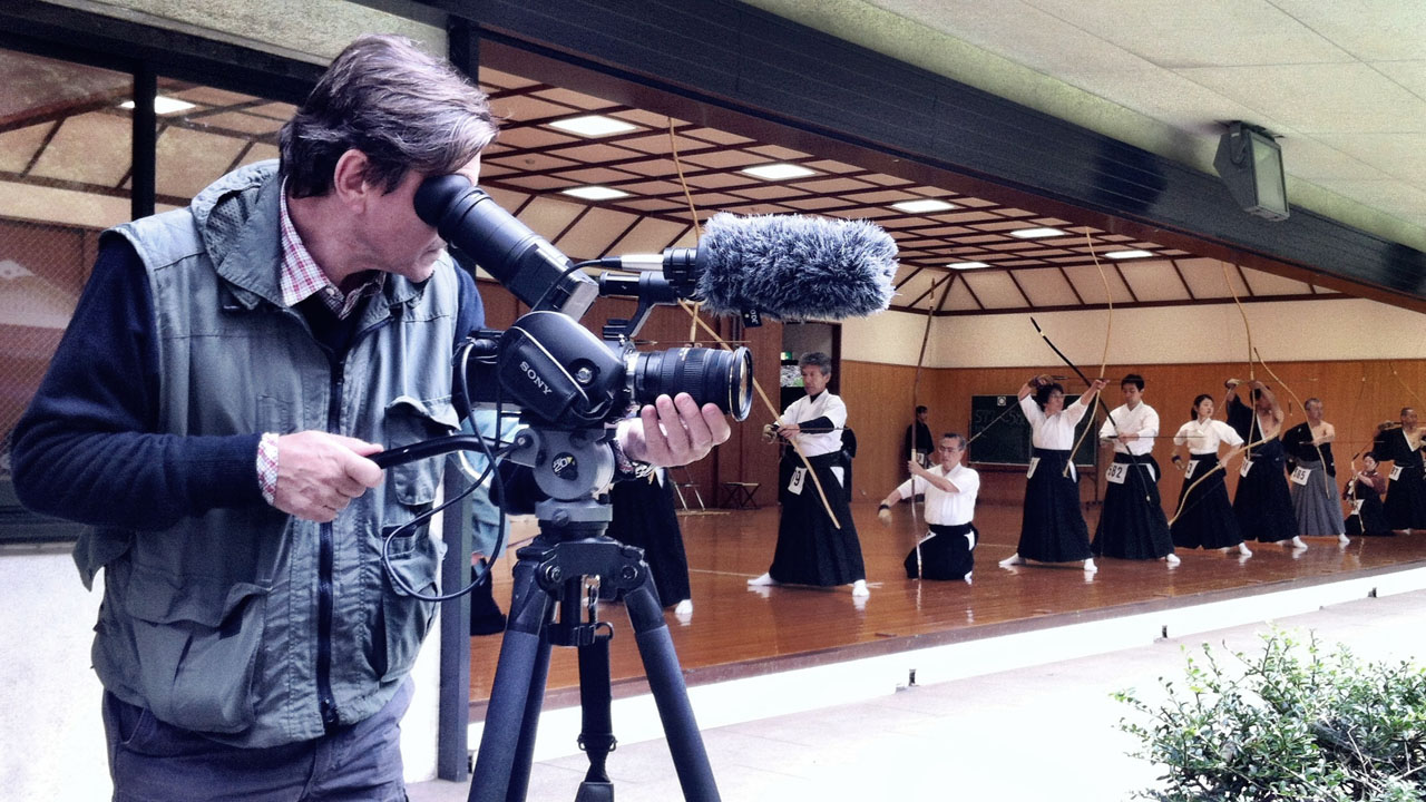 Jon Braeley Filming Japan Kydo Championships