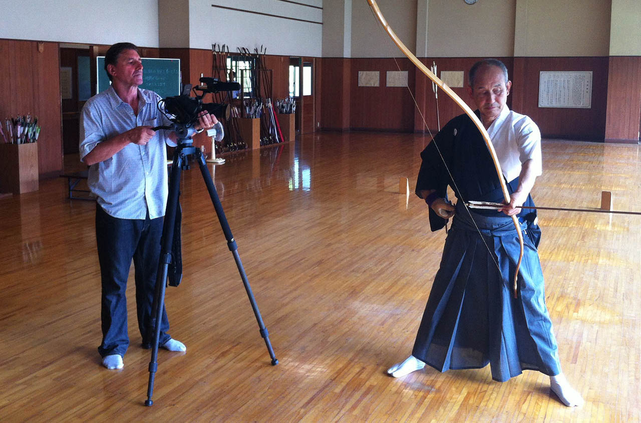 Jon Filming Kyudo